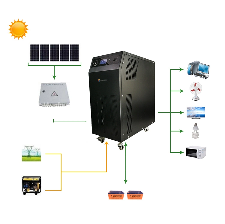 Home Integrated Pure Sine Wave Solar Power Hybrid MPPT Inverter